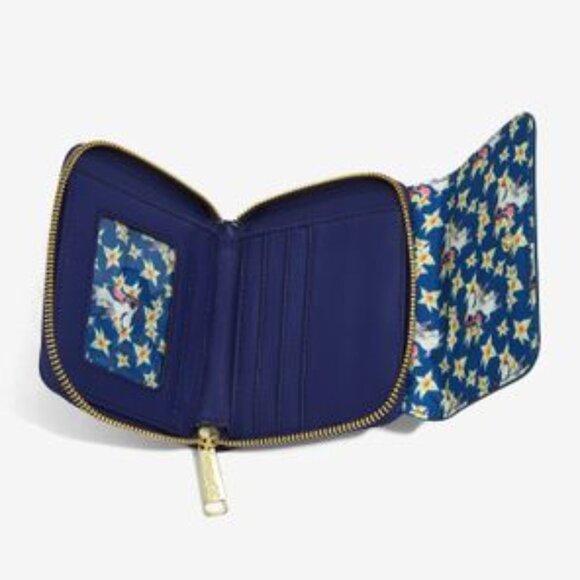 Loungefly Disney The Hunchback of Notre Dame Esmeralda & Djali Floral Zip Wallet - Picture 2 of 4